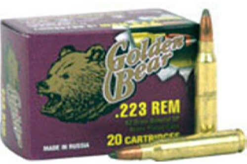223 Remington 20 Rounds Ammunition Bear 62 Grain Soft Point